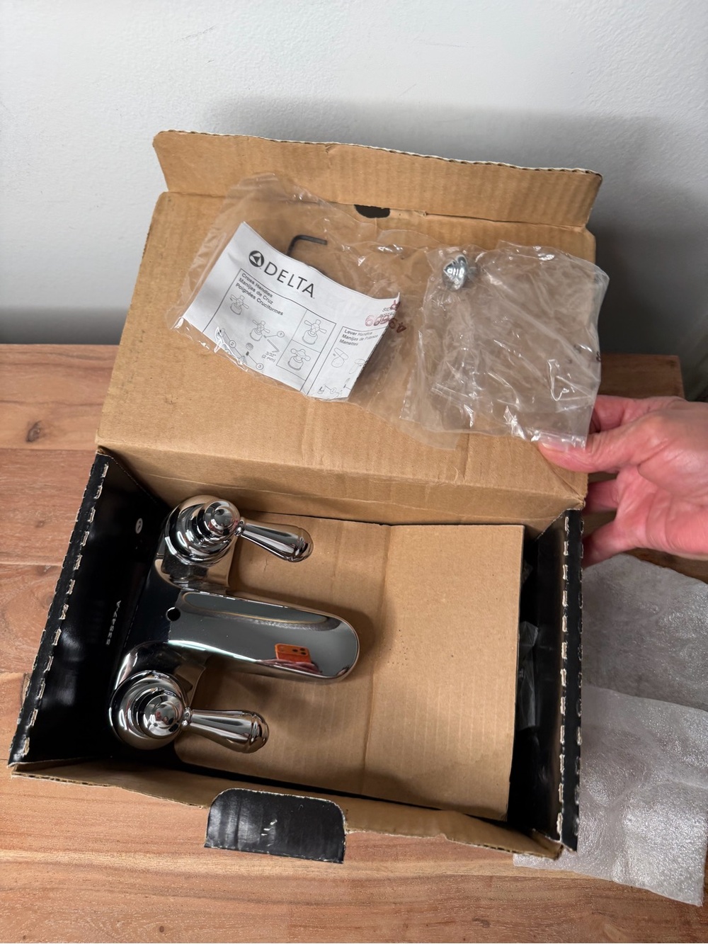 Delta Chrome Two-Handle Sink Faucet - Polished Chrome Finish